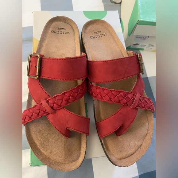 Earth Origins Shoes - NEW Earth Origins Foster Sandals Red 9.5